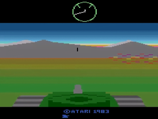 Battlezone title screen for Atari 2600